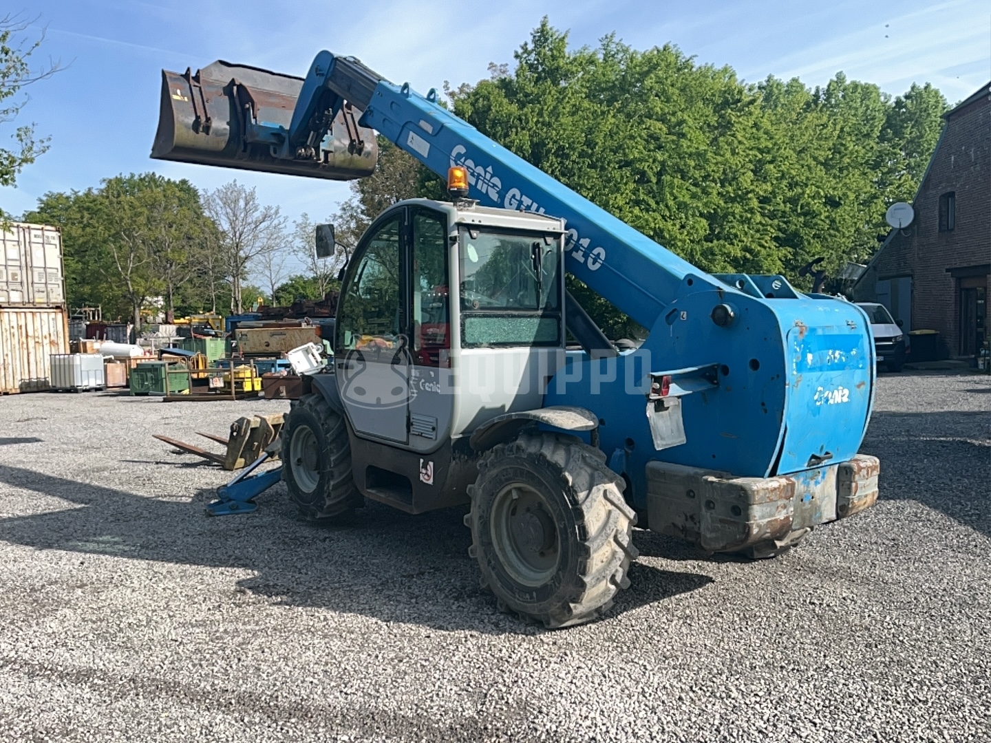 Terexlift GTH 4010 with bucket and forks - - Used Telescopic Forklift