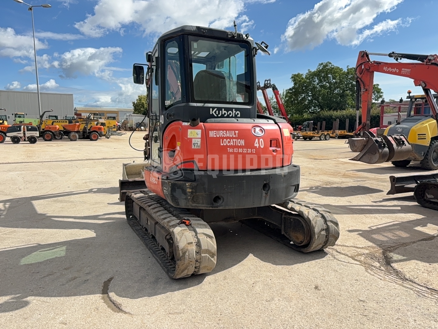 Kubota U55-4 KE with 3 excavator buckets - - Used Mini Excavator  < 7t